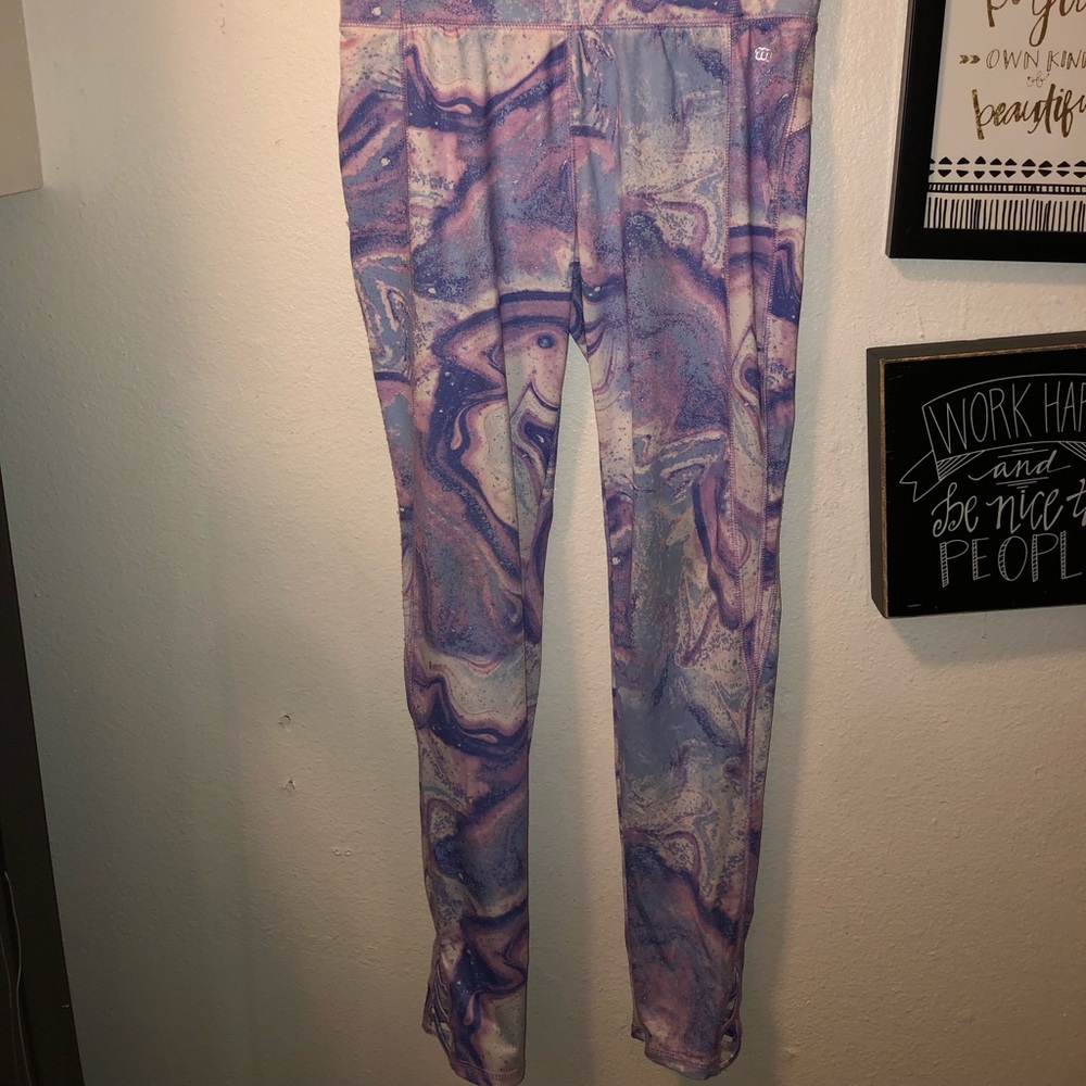 Girls galaxy print leggings